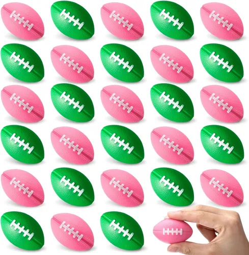 Miniatura 10 de Blulu Paquete de 30 mini bolas de fútbol de espuma para el estrés a granel de 2.17 pulgadas para niños y adultos, regalo de fiesta escolar, pequeño