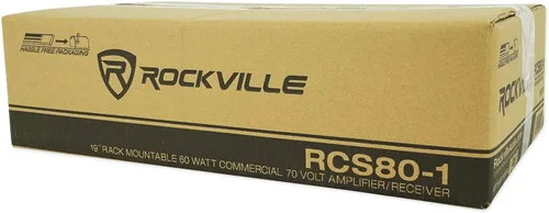 Miniatura 8 de Rockville Paquete RCS80-1: Amplificador Bluetooth comercial de 60 vatios y 70 V, (10) altavoces giratorios de montaje en pared de cubo negro de 3.5