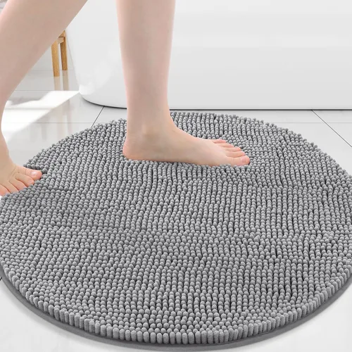 Miniatura 61 de Arotive Alfombras de baño de felpilla extrasuaves y absorbentes, de 24 x 16 pulgadas, lavables a máquina, parte trasera de goma antideslizante