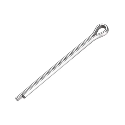 Miniatura 17 de uxcell Pasador de chaveta dividido, 0.039 in x 0.394 in, acero inoxidable 304, 2 puntas, llave de clip de sujeción en tono plateado, 30