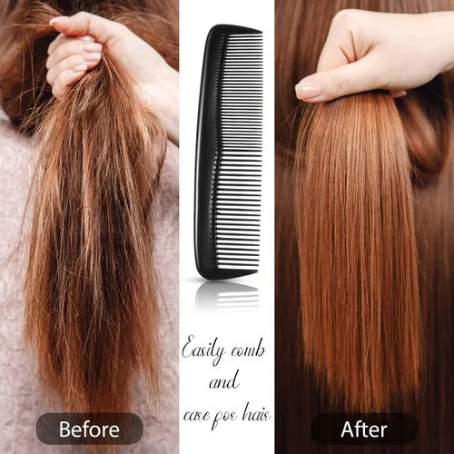 Miniatura 6 de Leinuosen Juego de 24 peines de plástico para el cabello, para mujeres y hombres, aderezo fino, peine de bolsillo de tamaño mini de viaje a granel