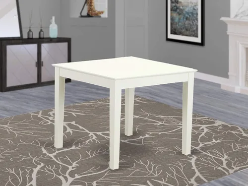 Miniatura 3 de East West Furniture OXAV5-LWH-W Oxford - Juego de comedor de 5 piezas para 4 personas, incluye una mesa cuadrada y 4 sillas de comedor, 36 x 36