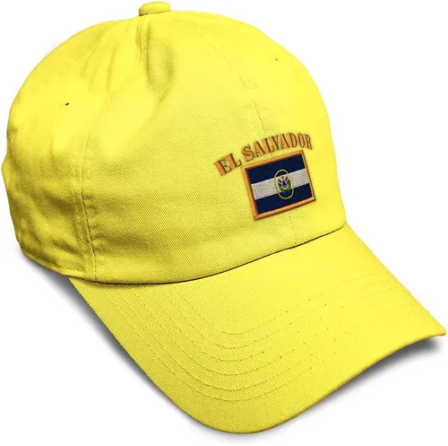 Miniatura 45 de Speedy Pros Sombrero de béisbol suave bordado papá sombrero El Salvador bandera bordado hombres y señoras gorra de béisbol algodón