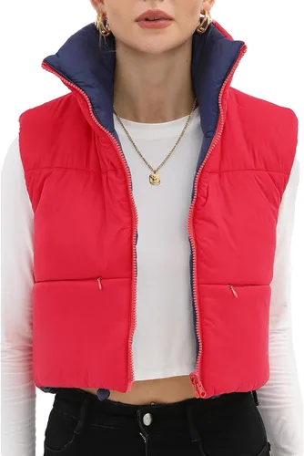Miniatura 46 de Xeoxarel Chaleco acolchado corto con bolsillos para mujer (XS-XXL)