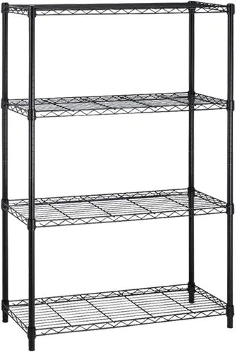 Miniatura 9 de Estantería de metal de 4 niveles de alambre de 36 pulgadas de ancho x 14 pulgadas de profundidad x 54 pulgadas de alto, estantes de almacenamiento