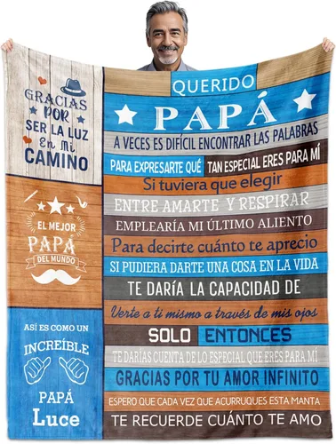 Miniatura 13 de Regalos de Abuelito, Regalos para Abuelo Dia del Padre, Regalos para Abuelo en Español, El Mejor Abuelo Del Mundo, Manta para abuelo 60 x 50