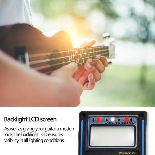Miniatura 3 de Preamplificador de pastilla de guitarra acústica, preamplificador de guitarra eléctrica con ecualizador de 5 bandas, pastilla piezoeléctrica