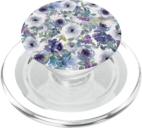 Miniatura 8 de Winter Floral Flower Design PopSockets PopGrip intercambiable
