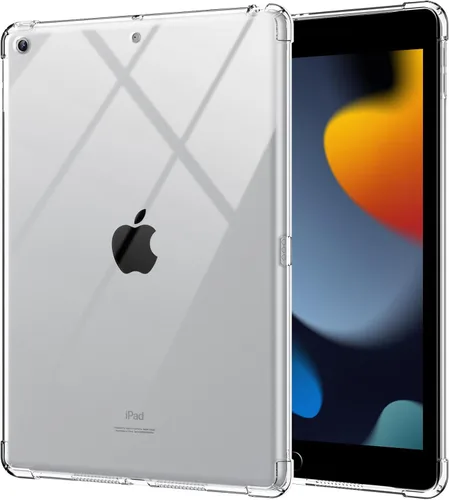 Miniatura 12 de BLOSOMEET Funda transparente para iPad de 9ª/8ª/7ª generación 2021/2020/2019 de 10.2 pulgadas con protector de pantalla de vidrio templado y soporte