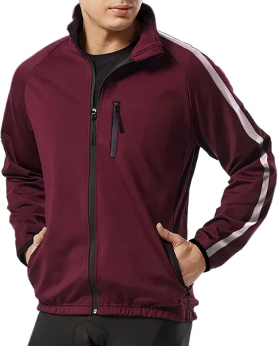 Miniatura 6 de Wulibike Cycling Jackets for Men, Reflective Running Jacket Men Winter Cycling Clothing Full Zip with Pocket
