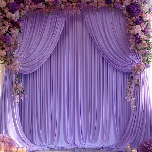 Miniatura 33 de Cortinas de fondo azul bebé de 8 x 10 pies para bodas, cortinas de fondo de poliéster sin arrugas, para baby shower, fiestas de cumpleaños
