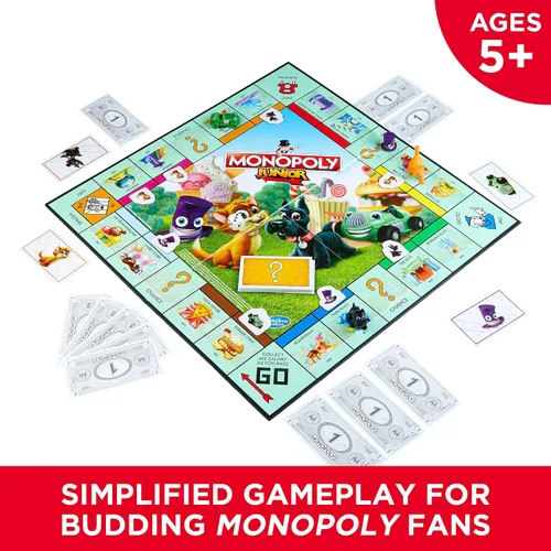 Miniatura 2 de Monopoly Junior - Juego de mesa para 4 jugadores, a partir de 5 años (exclusivo de Amazon)