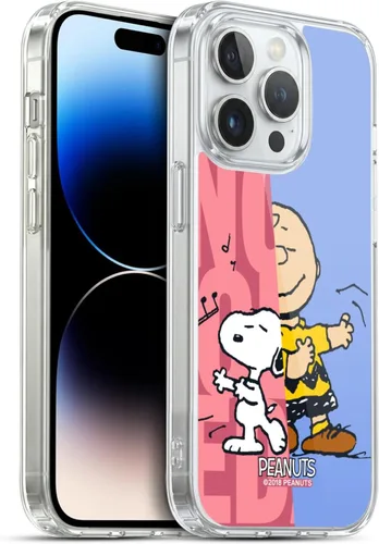 Miniatura 308 de Head Case Designs Funda de gel con licencia oficial de Peanuts Snoopy & Woodstock Halfs and Laughs [protección de grado militar] compatible