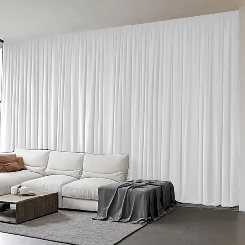 Miniatura 14 de Cortinas opacas de terciopelo beige para dormitorio de 52 x 72 pulgadas de largo, juego de 2 paneles - Cortinas con bloqueo de luz UV y reducción