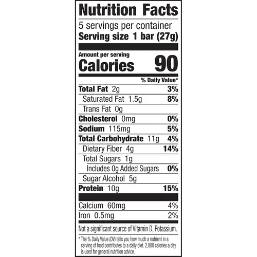 Miniatura 11 de Protein One Barras de proteína de 90 calorías, chispas de chocolate, aptas para Keto, 5 unidades, 4.8 onzas (paquete de 12)