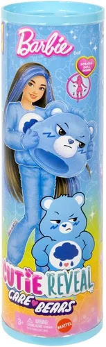 Miniatura 7 de Barbie Cutie Reveal Care Bears Series - Muñeca y accesorios con disfraz de Oso Gruñón y 10 sorpresas, incluyendo cambio de color y Mini Oso
