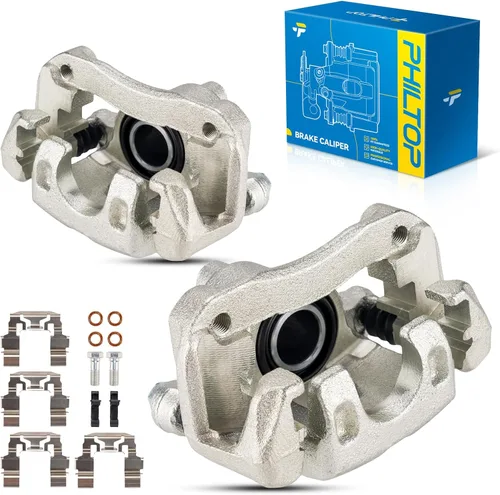Miniatura 34 de PHILTOP Conjunto de Pinza de Freno de Disco Delantero Compatible con Jeep Wrangler 1990-2006, Jeep Cherokee 1990-2001, Grand Cherokee 1993-1998