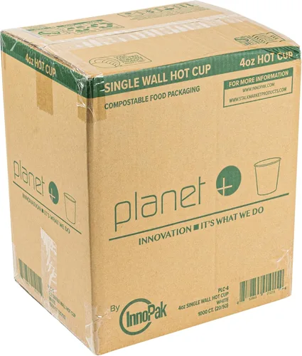 Miniatura 3 de Planet+ Vaso caliente laminado PLA 100% compostable, 4 onzas, caja de 1000