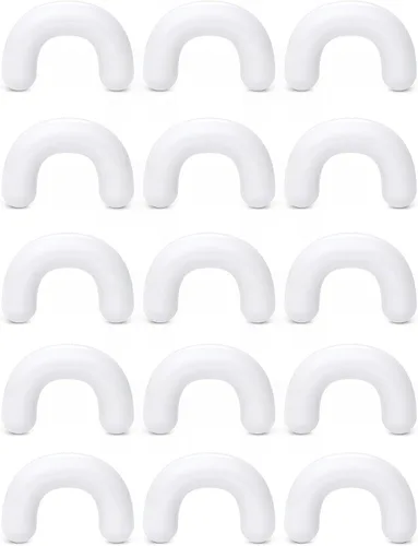 Miniatura 19 de Cisyozi 16G 14G 12G 10G 8G 6G 4G 2G Kit de Estiramiento de Retenedor de Tabique de Plástico Hipoalergénico Anillos de Tabique en Forma de U Pincher