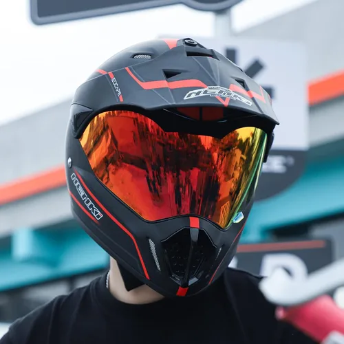 Miniatura 2 de Cascos de Dirt Bike ATV MX Motocross Cascos de Cuatro Ruedas para Adultos Cascos de Motocicleta Deportivos Duales Todoterreno para Hombres Mujeres
