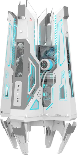 Miniatura 14 de ALSEYE Rams2.0 - Carcasa de PC de torre media Micro-ATX/ITX MATX, panel lateral de vidrio templado, filtros de polvo de control ARGB compatibles