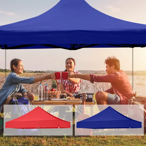 Miniatura 6 de Toldo de repuesto de 6 x 6 pies, tienda de campaña desplegable para uso comercial, instantáneo, al aire libre, portátil, patio, césped, cenador, Azul