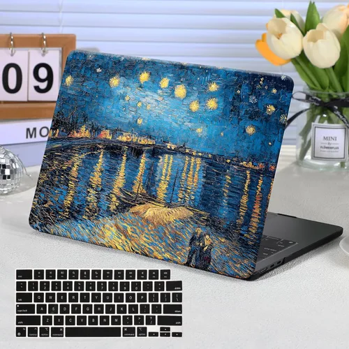 Miniatura 25 de Funut Compatible con Funda para MacBook Air de 13 Pulgadas, Funda Protectora de Plástico Duro Air 13.3 Sin Rayones Funda Rugosa