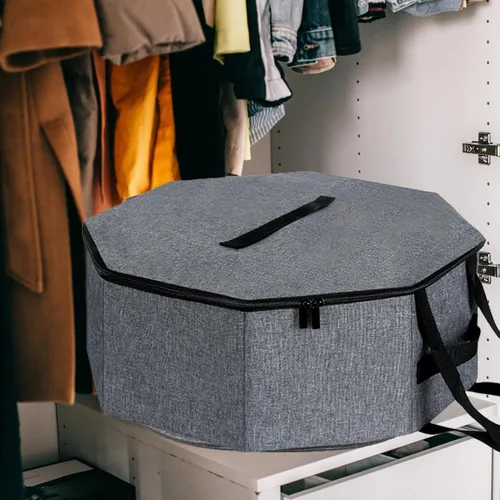 Miniatura 8 de Caja de Almacenamiento de Sombreros, Cajas de Sombreros para Almacenamiento de Mujeres, Soporte de Sombreros Vaqueros para Viajes, Estuche Portador