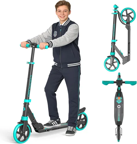 Patinete para niños de 5 a 12 años, adolescentes, patinete plegable ligero para adultos con ruedas de 8 pulgadas, carga máxima 240 LBS, regalo para