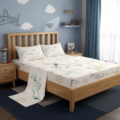 Miniatura 29 de Castle Fairy Ukiyoe Ocean - Juego de sábanas tamaño individual, juego de sábanas de flor de cerezo de estilo japonés para niños y adolescentes