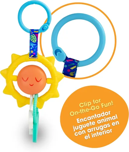 Miniatura 2 de BEBE FUERTE Strong & Sunny Juguete con Clip para Cochecito by Robin Arzon - Juguetes de Dentición para el Desarrollo del Bebé - Juguetes de Viaje