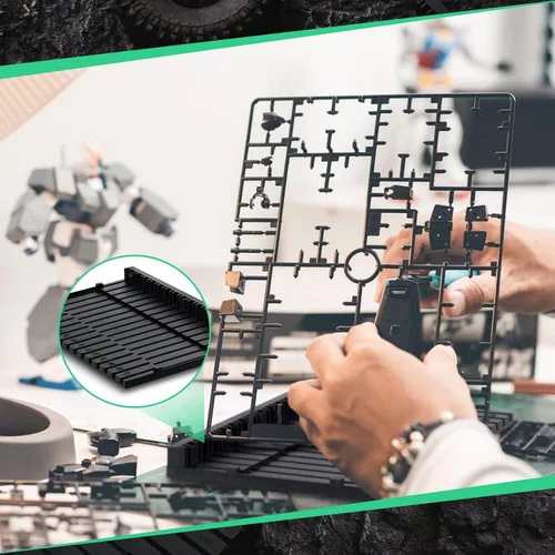 Miniatura 5 de Wesiti 2 piezas de modelo, estantes de plástico para colocar herramientas para modelos, figuras de acción, pasatiempos, accesorios de bricolaje