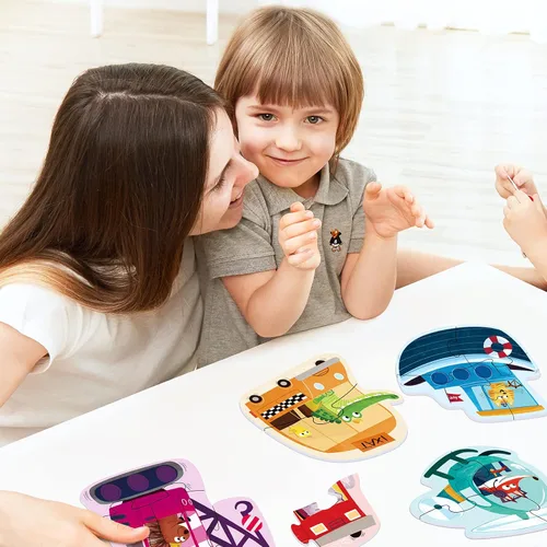 Miniatura 7 de Rompecabezas nivelados TOI para niños de 2 años en adelante, rompecabezas para niños pequeños, rompecabezas de preescolar, rompecabezas de piezas