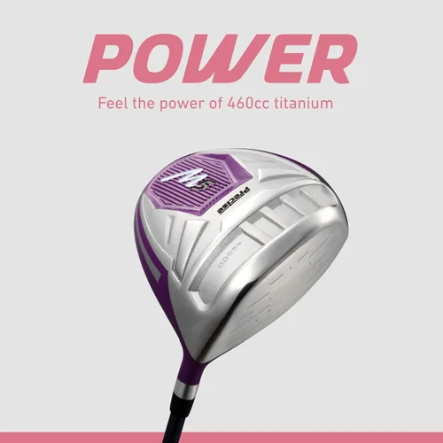 Miniatura 4 de Precise M5 - Juego completo de palos de golf para mujer – Juego completo para diestros con conductor de titanio, SS Fairway e híbrido, hierros de 5