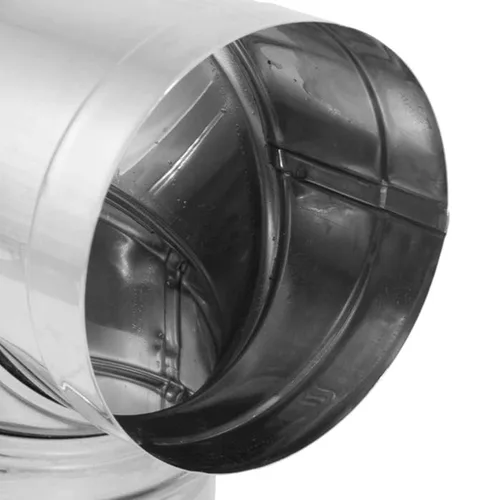 Miniatura 7 de DuraVent Tubo de codo de acero inoxidable, plata