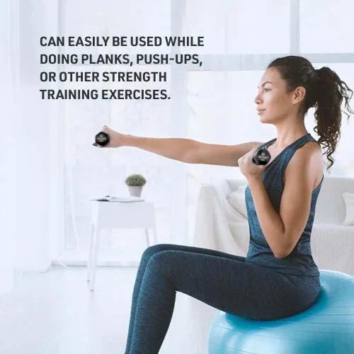 Miniatura 2 de Body Sport Par de mancuernas de neopreno - Equipo de entrenamiento de fuerza para ejercicios - Accesorios de gimnasio en casa - Entrenamiento