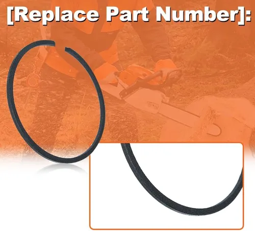 Miniatura 3 de 2 anillos de pistón de 1.378 in x 0.047 in para motosierra, recortadora, desbrozadora, pieza de cortacésped, tamaño del anillo 1.378 in x 0.047 in