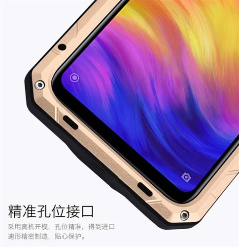 Miniatura 9 de DAYJOY Funda de aluminio compatible con Xiaomi Redmi Note 7/7 Pro, material de metal de alta calidad + silicona, a prueba de golpes, a prueba