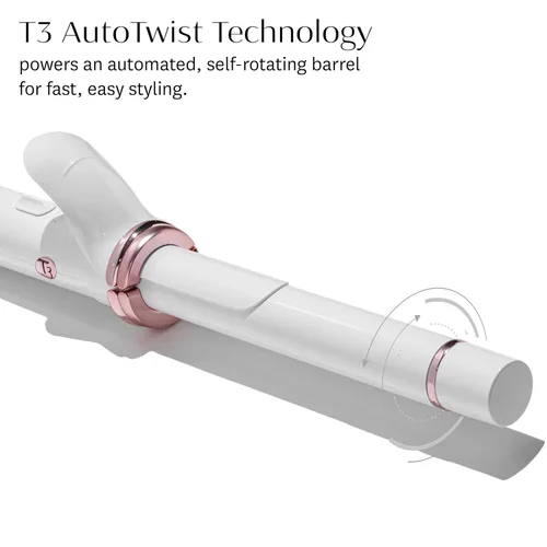 Miniatura 3 de T3 CurlWrap Automatic Rotating Curling Iron with Longer Barrel, 2 Timer Settings, 9 Heat Settings, Auto-Rotating Ceramic Barrel and Ion Generator