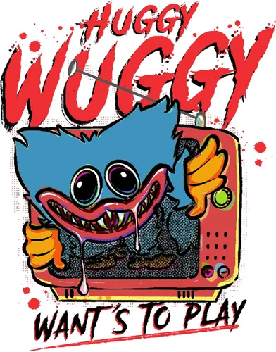 Miniatura 2 de Isaac Morris Limited Poppy Playtime Huggy Wants to Play - Camiseta de manga corta para hombre y mujer