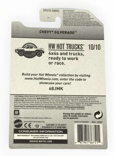 Miniatura 2 de Hot Wheels Chevy Silverado, Hot Trucks 10/10 [blanco]