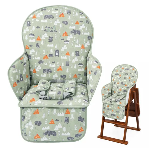 Miniatura 9 de Almohadón para Silla Alta, Cojín para Silla Alta, Cojín para Asiento Transpirable, Patrón Bonito, Diseño Cómodo de Cinturón de Seguridad, Suave