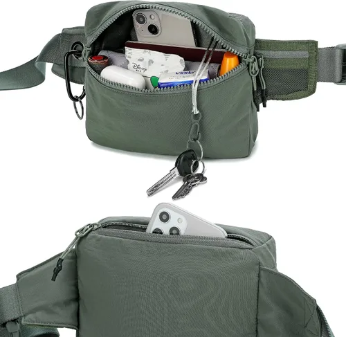Miniatura 6 de FODOKO Bolsa de cinturón, Verde, Bolsa de cinturón