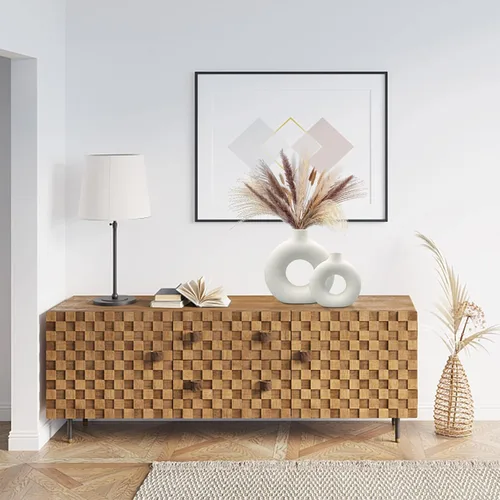 Miniatura 4 de Juego de 2 jarrones de cerámica, jarrones modernos para decoración del hogar, estilo bohemio blanco para sala de estar, cocina, chimenea, recámara
