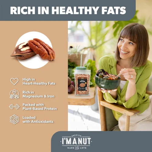 Miniatura 2 de Nueces pecanas picadas crudas premium de 16 onzas (1 libra) Cultivadas en Estados Unidos, sin OMG Probadas por lotes sin gluten y maní Sin PPO