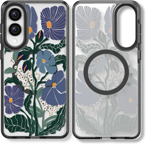 Miniatura 156 de Rosarnnah Funda compatible con Samsung Galaxy S24 Ultra, bonita estética, a la moda, divertida funda con estampado de gatito y gato, duradera a