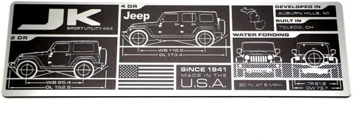 Miniatura 8 de Placa de datos Jeep® (Gladiator JT)