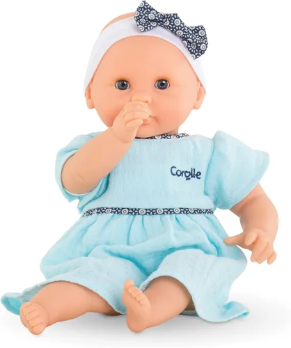 Miniatura 5 de Corolle Bébé Calin Maud - Muñeca bebé niño suave de 12" con aroma a vainilla, atuendo azul y ojos para dormir para niñas de 18 meses en adelante