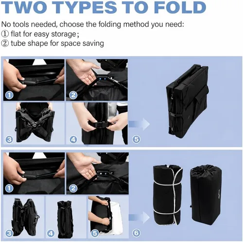 Miniatura 5 de Jaula plegable para perros, jaula suave portátil para perros con cama de forro polar para perros medianos, perrera plegable de viaje con ventanas