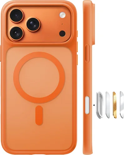 Miniatura 25 de TORRAS Funda ultra magnética para iPhone 15 Pro, [probada en 3 caídas de grado militar] [compatible con MagSafe], a prueba de golpes, translúcida